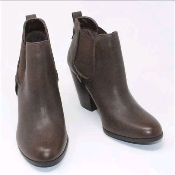 Carlos by Carlos Santana Ankle Brown High Heel Boots Women's Size 11 - Picture 3 of 8